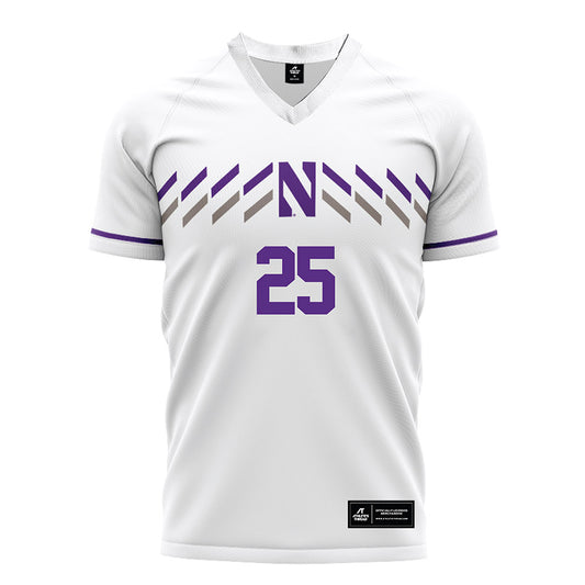 Northwestern - NCAA Men's Soccer : Seth Mahlmeister - White Soccer Jersey-0
