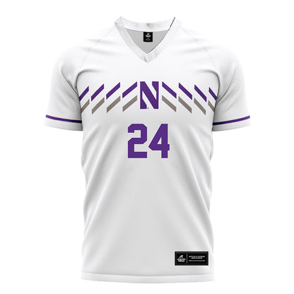 Northwestern - NCAA Women's Soccer : Gwen Zimmerman - White Soccer Jersey-0