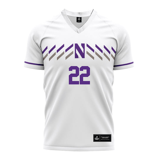 Northwestern - NCAA Women's Soccer : Olivia Elliott - White Soccer Jersey-0