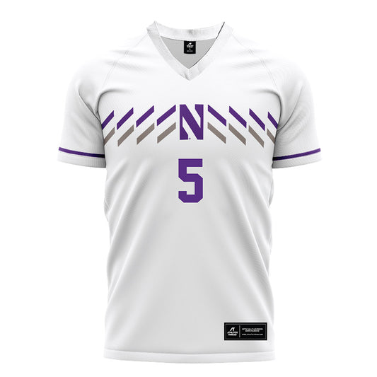 Northwestern - NCAA Men's Soccer : Josue Pfrommer - White Soccer Jersey-0