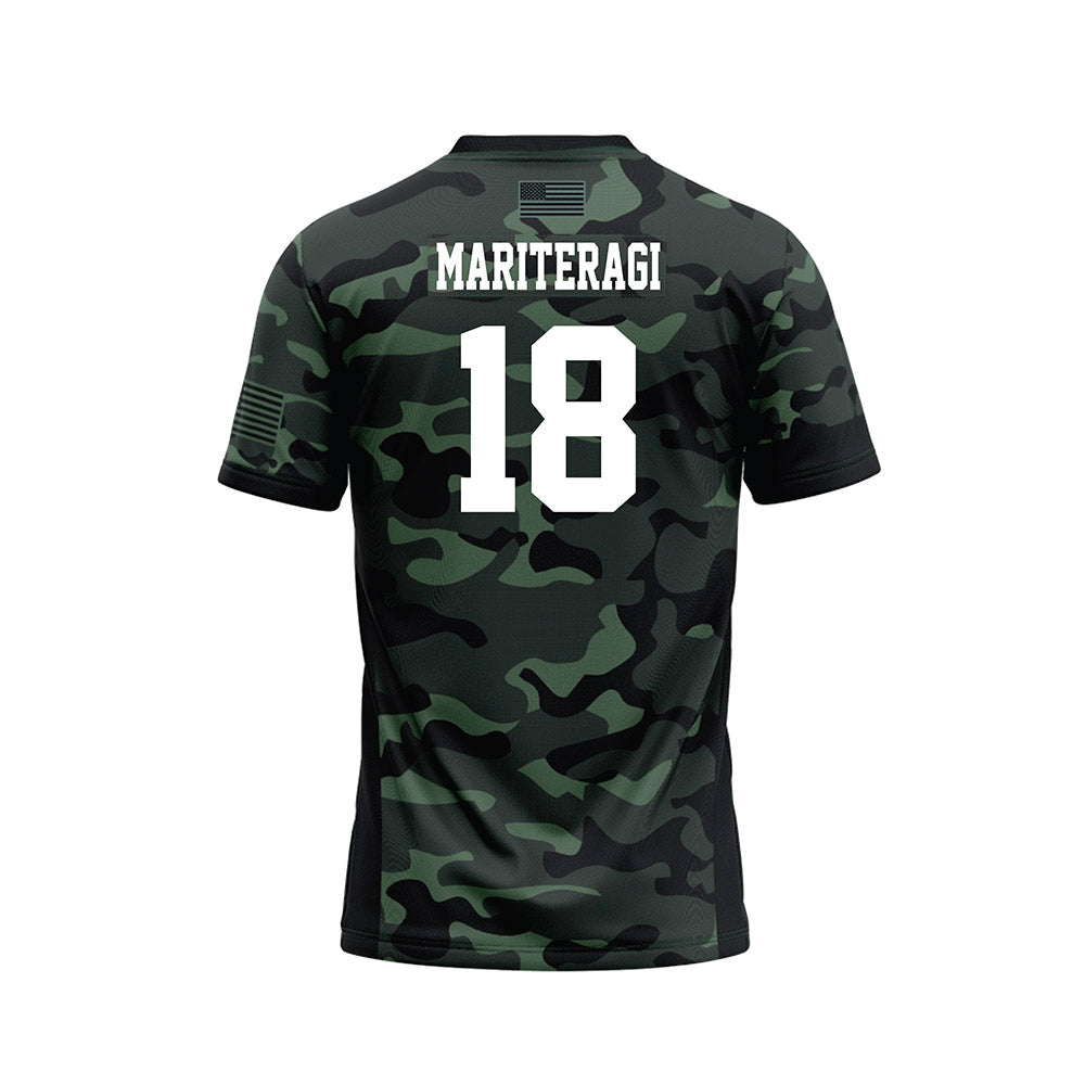 Hawaii - NCAA Football : Zaden Mariteragi - Camo Football Jersey-1