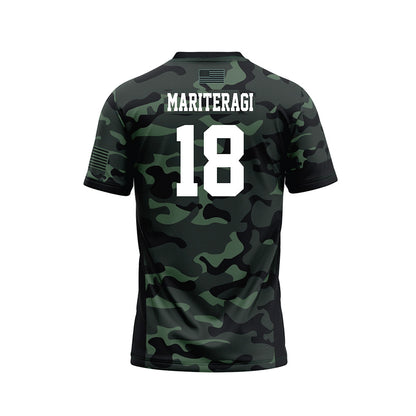Hawaii - NCAA Football : Zaden Mariteragi - Camo Football Jersey-1