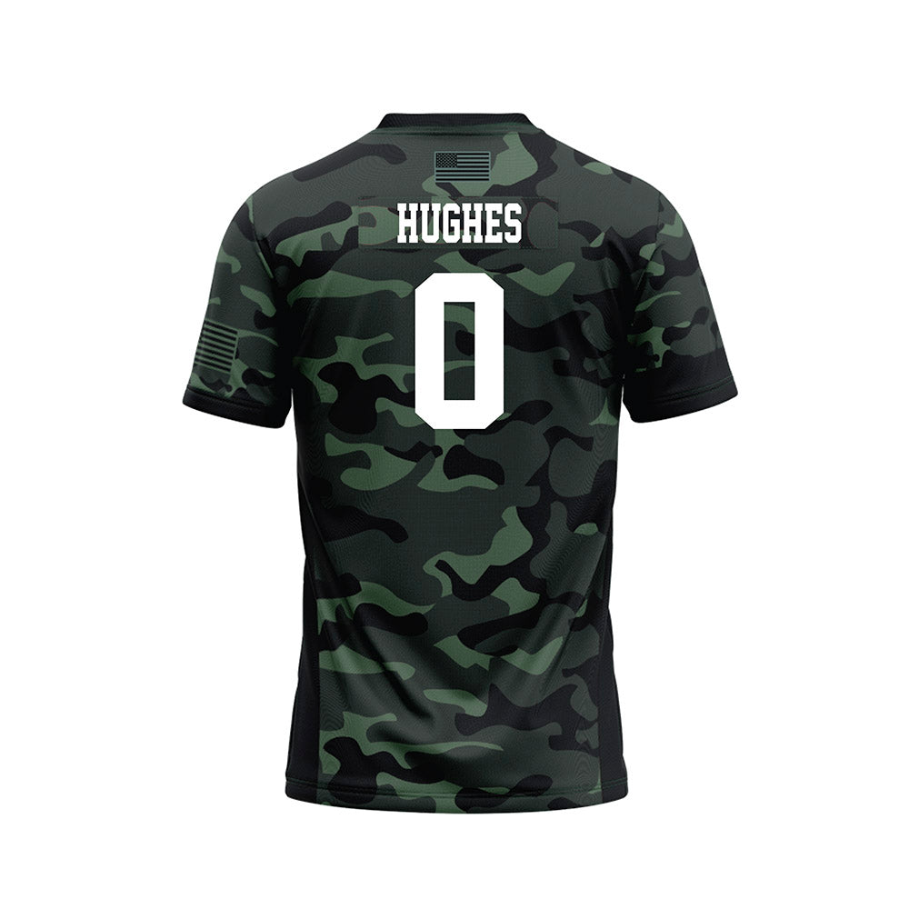 Hawaii - NCAA Football : Jeremiah Hughes - Camo Football Jersey-1
