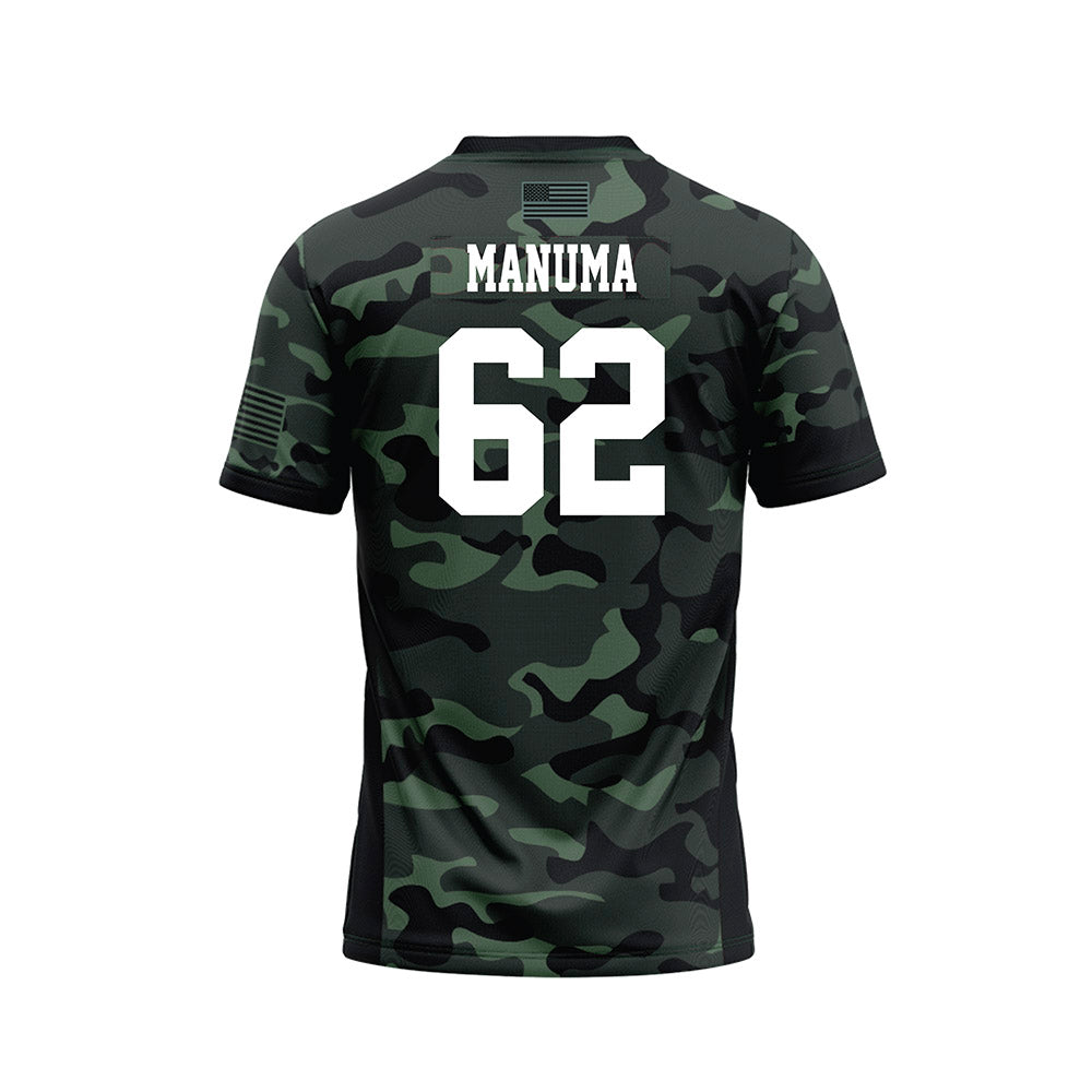 Hawaii - NCAA Football : Lautaimi Manuma - Camo Football Jersey-1