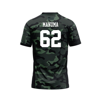 Hawaii - NCAA Football : Lautaimi Manuma - Camo Football Jersey-1