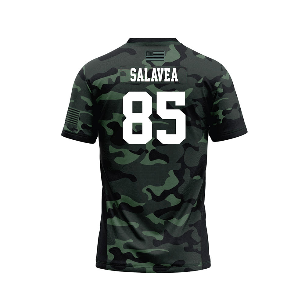 Hawaii - NCAA Football : Oakie Salavea - Camo Football Jersey-1