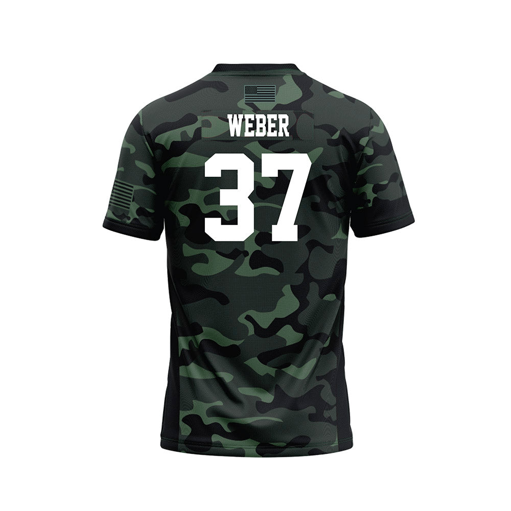 Hawaii - NCAA Football : Riis Weber - Camo Football Jersey-1