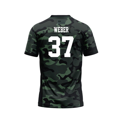 Hawaii - NCAA Football : Riis Weber - Camo Football Jersey-1