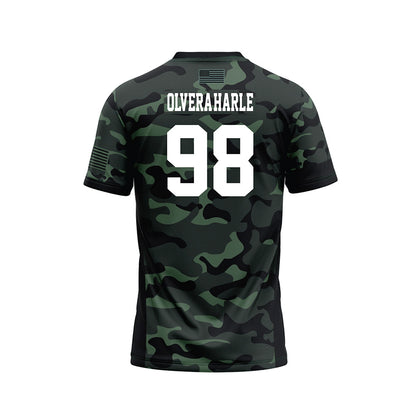 Hawaii - NCAA Football : Sean Olvera-Harle - Camo Football Jersey-1