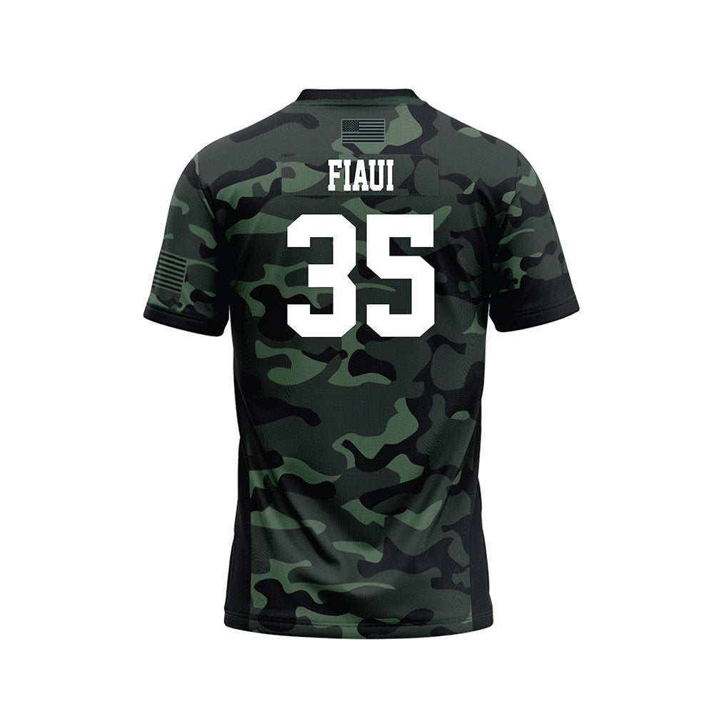 Hawaii - NCAA Football : Junior Fiaui - Camo Football Jersey-1
