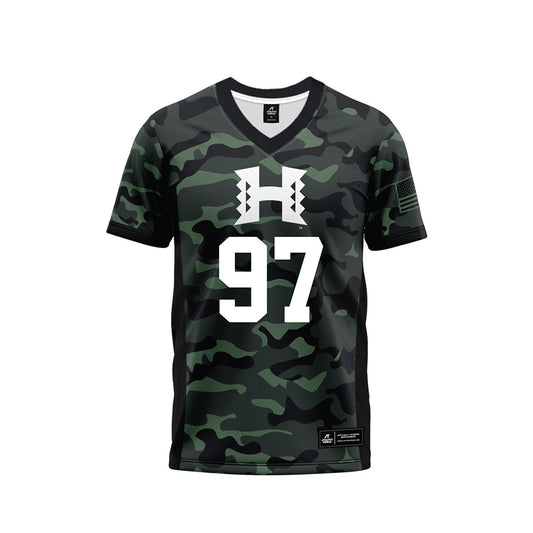 Hawaii - NCAA Football : Jordan Lynch - Camo Football Jersey-0