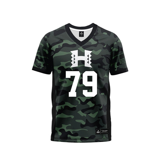 Hawaii - NCAA Football : Judah Kaio - Camo Football Jersey-0