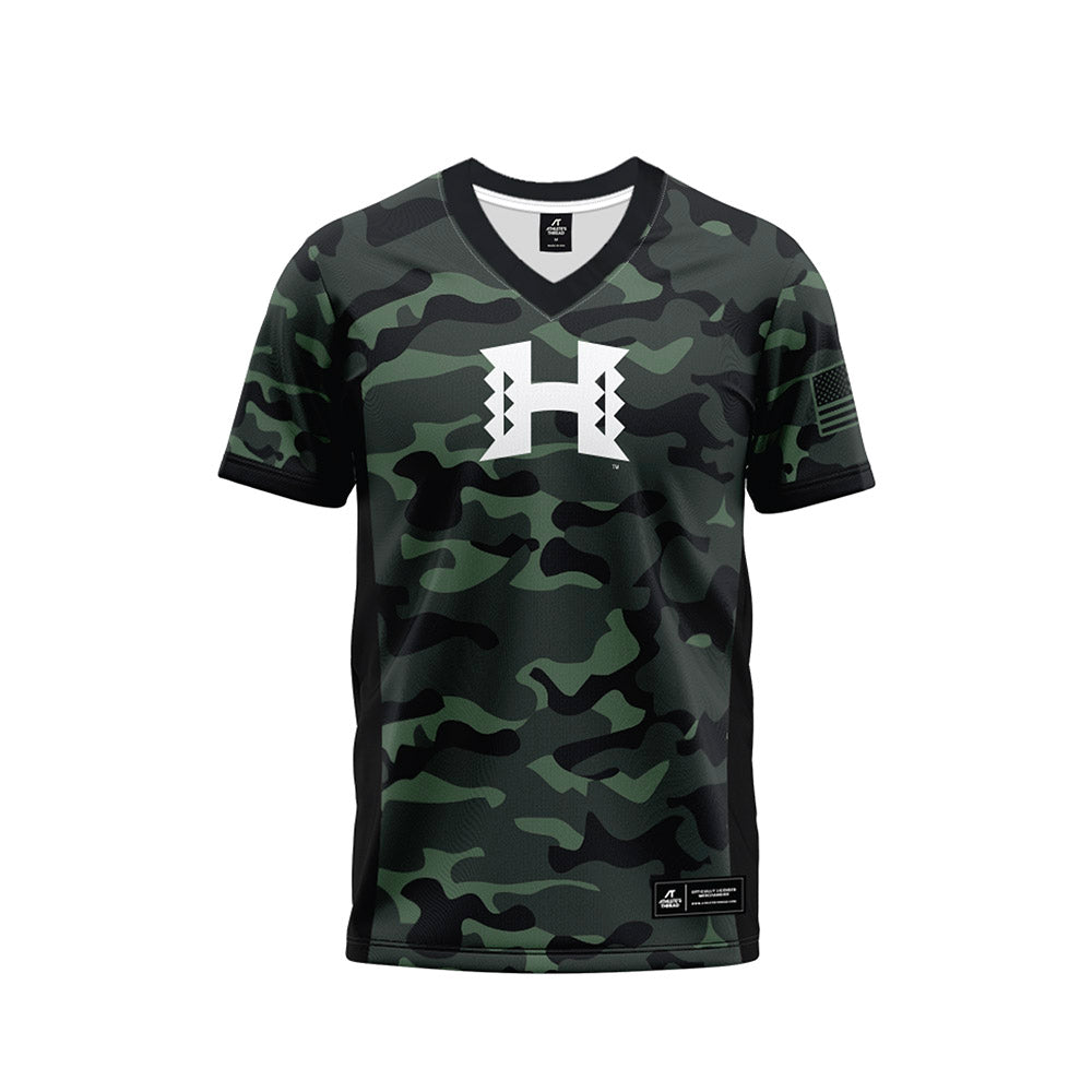 Hawaii - NCAA Football : Elijah Williams - Camo Football Jersey-0