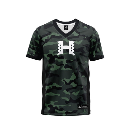 Hawaii - NCAA Football : Elijah Williams - Camo Football Jersey-0