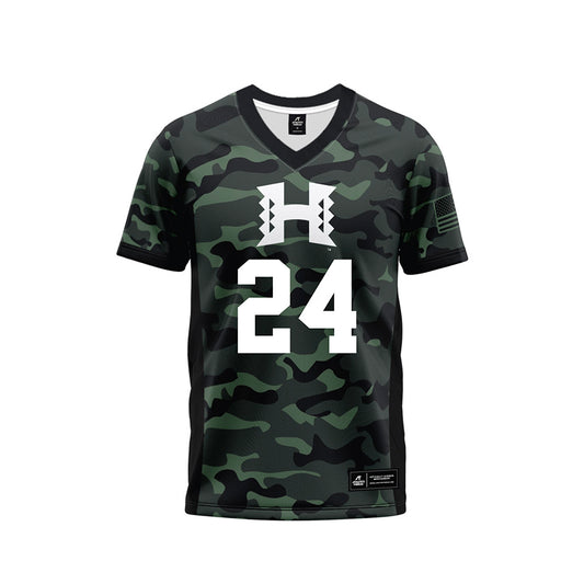 Hawaii - NCAA Football : Kodi DeCambra - Camo Football Jersey-0