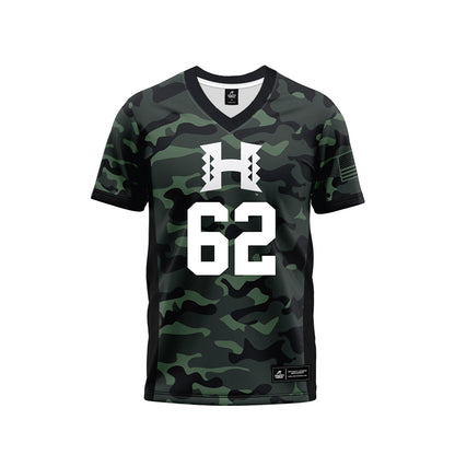 Hawaii - NCAA Football : Lautaimi Manuma - Camo Football Jersey-0