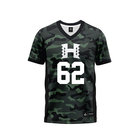 Hawaii - NCAA Football : Lautaimi Manuma - Camo Football Jersey-0