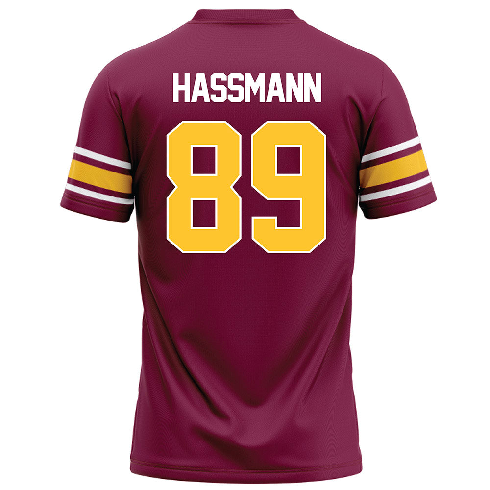 Arizona State - NCAA Football : Harry Hassmann - Maroon Football Jersey-1