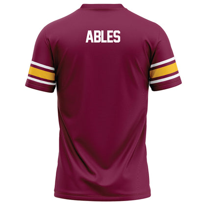 Arizona State - NCAA Football : Chance Ables - Maroon Football Jersey-1