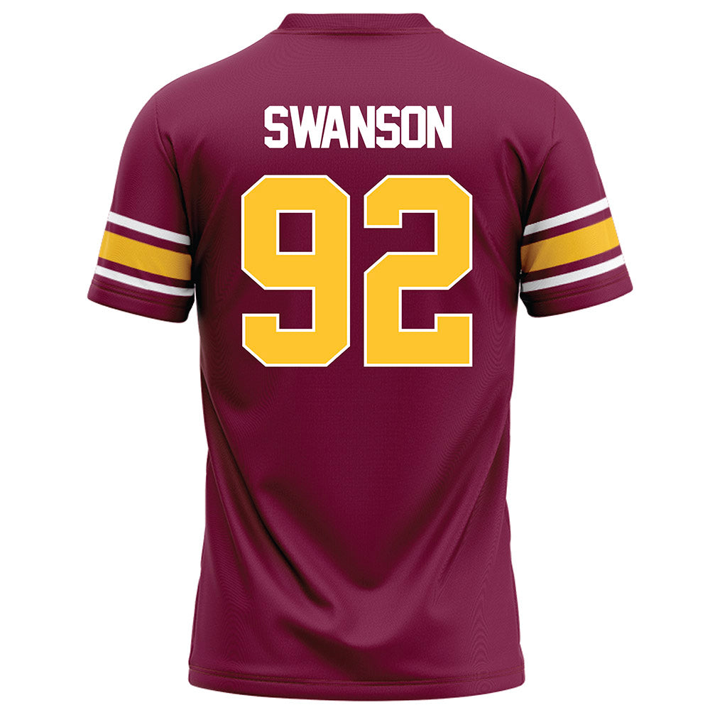 Arizona State - NCAA Football : Zac Swanson - Maroon Football Jersey-1
