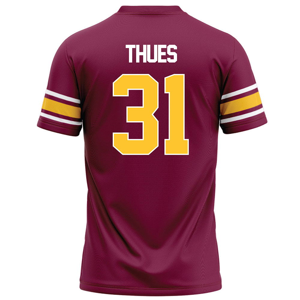 Arizona State - NCAA Football : Zeth Thues - Maroon Football Jersey-1