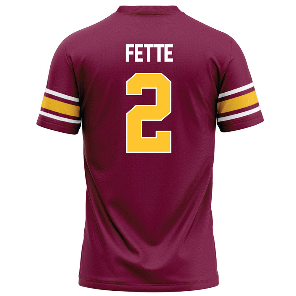 Arizona State - NCAA Football : Jake Fette - Maroon Football Jersey-1