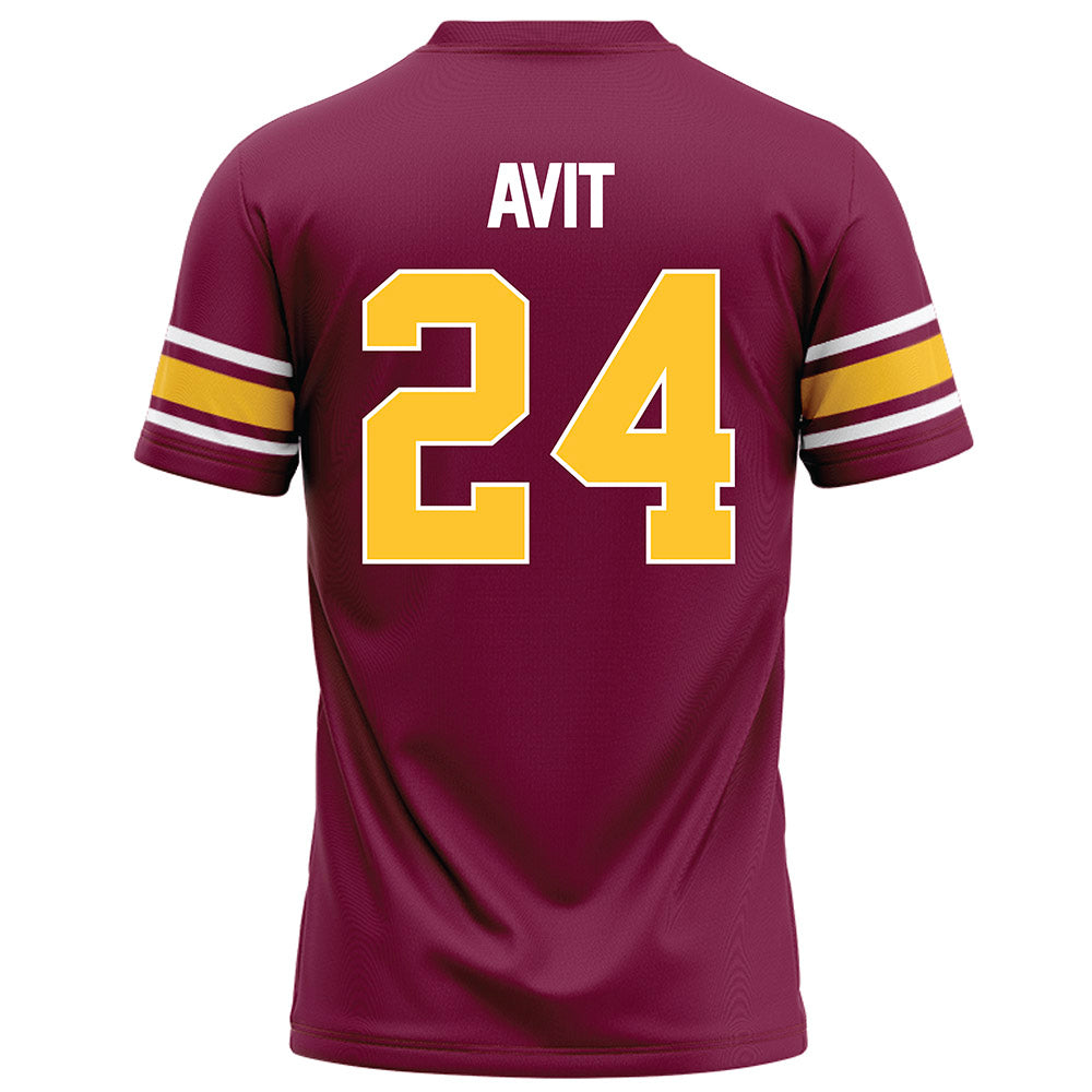 Arizona State - NCAA Football : David Avit - Maroon Football Jersey-1