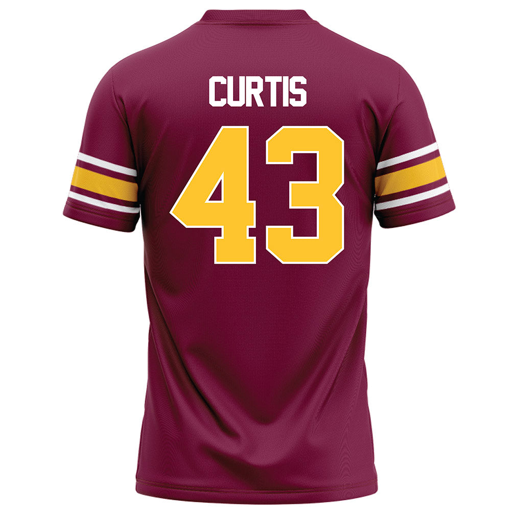 Arizona State - NCAA Football : Grayson Curtis - Maroon Football Jersey-1