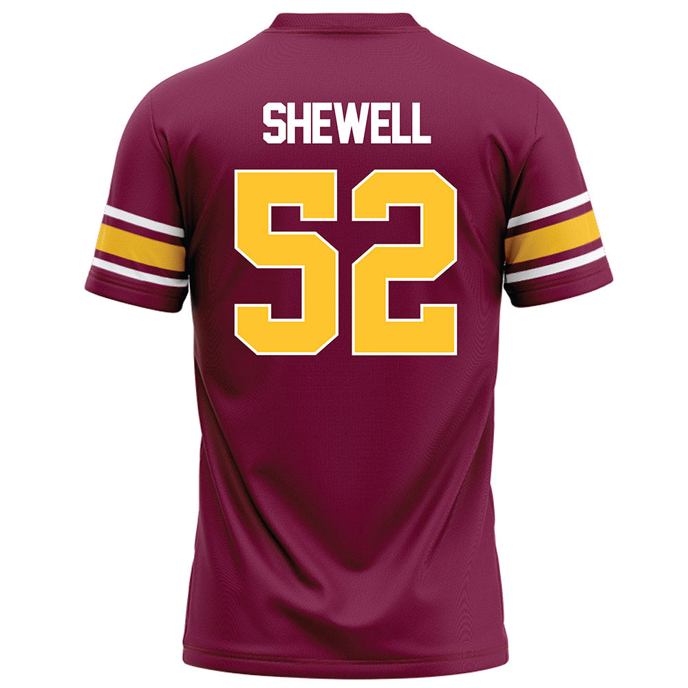 Arizona State - NCAA Football : Ian Shewell - Maroon Football Jersey-1