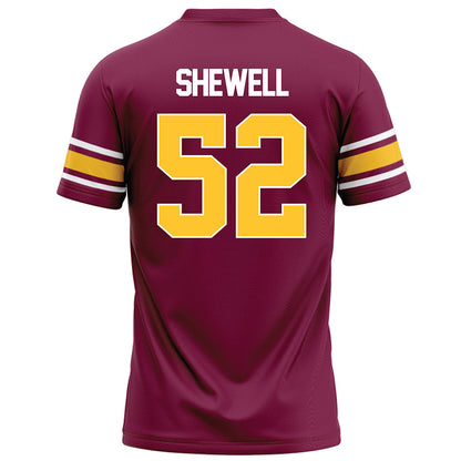 Arizona State - NCAA Football : Ian Shewell - Maroon Football Jersey-1