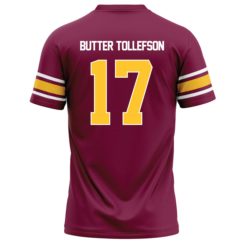 Arizona State - NCAA Football : Michael "Butter" Tollefson - Maroon Football Jersey-1