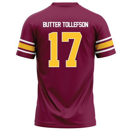 Arizona State - NCAA Football : Michael "Butter" Tollefson - Maroon Football Jersey-1