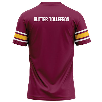 Arizona State - NCAA Football : Michael "Butter" Tollefson - Maroon Football Jersey-1