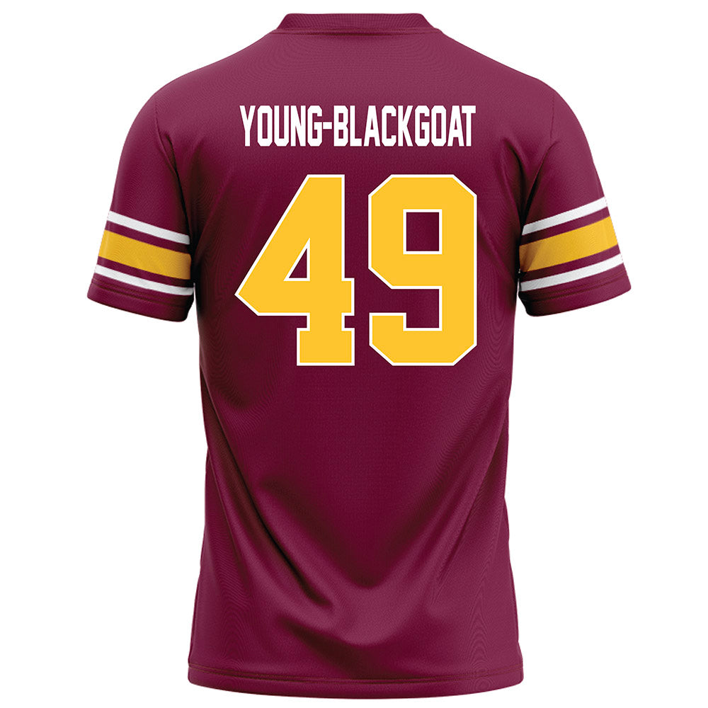 Arizona State - NCAA Football : Prayer Young-Blackgoat - Maroon Football Jersey-1