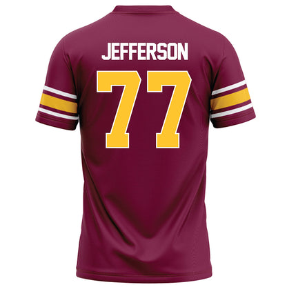 Arizona State - NCAA Football : Matai Jefferson - Maroon Football Jersey-1