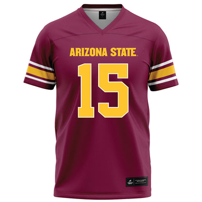 Arizona State - NCAA Football : Joseph Smith - Maroon Football Jersey-0