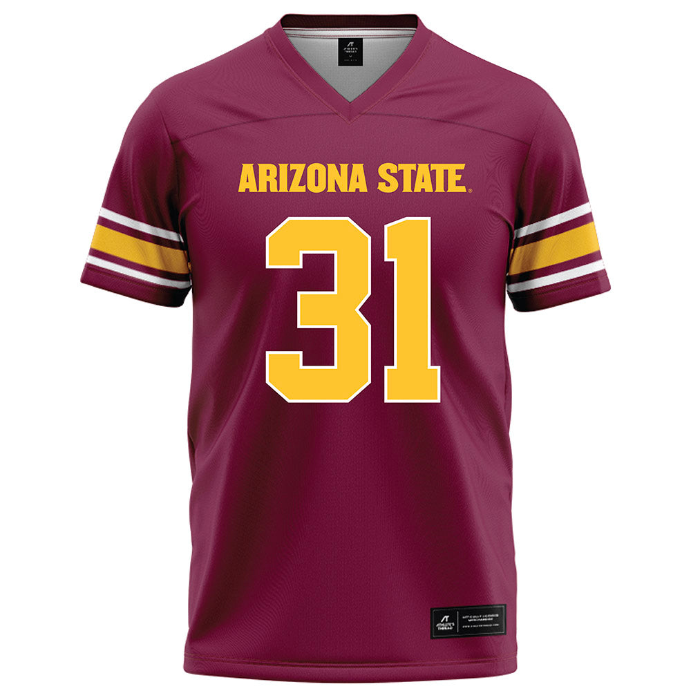 Arizona State - NCAA Football : Zeth Thues - Maroon Football Jersey-0