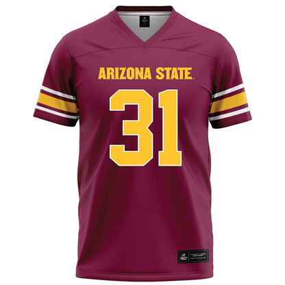 Arizona State - NCAA Football : Zeth Thues - Maroon Football Jersey-0