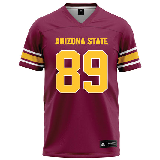 Arizona State - NCAA Football : Harry Hassmann - Maroon Football Jersey-0
