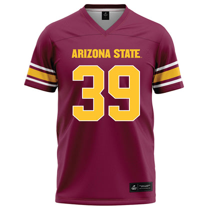 Arizona State - NCAA Football : Tyler Wigglesworth - Maroon Football Jersey-0