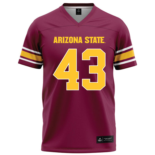 Arizona State - NCAA Football : Grayson Curtis - Maroon Football Jersey-0