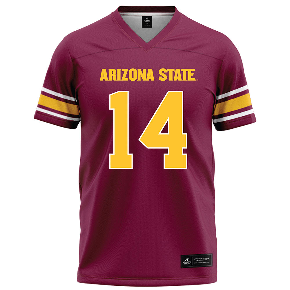 Arizona State - NCAA Football : Xavier Skowron - Maroon Football Jersey-0