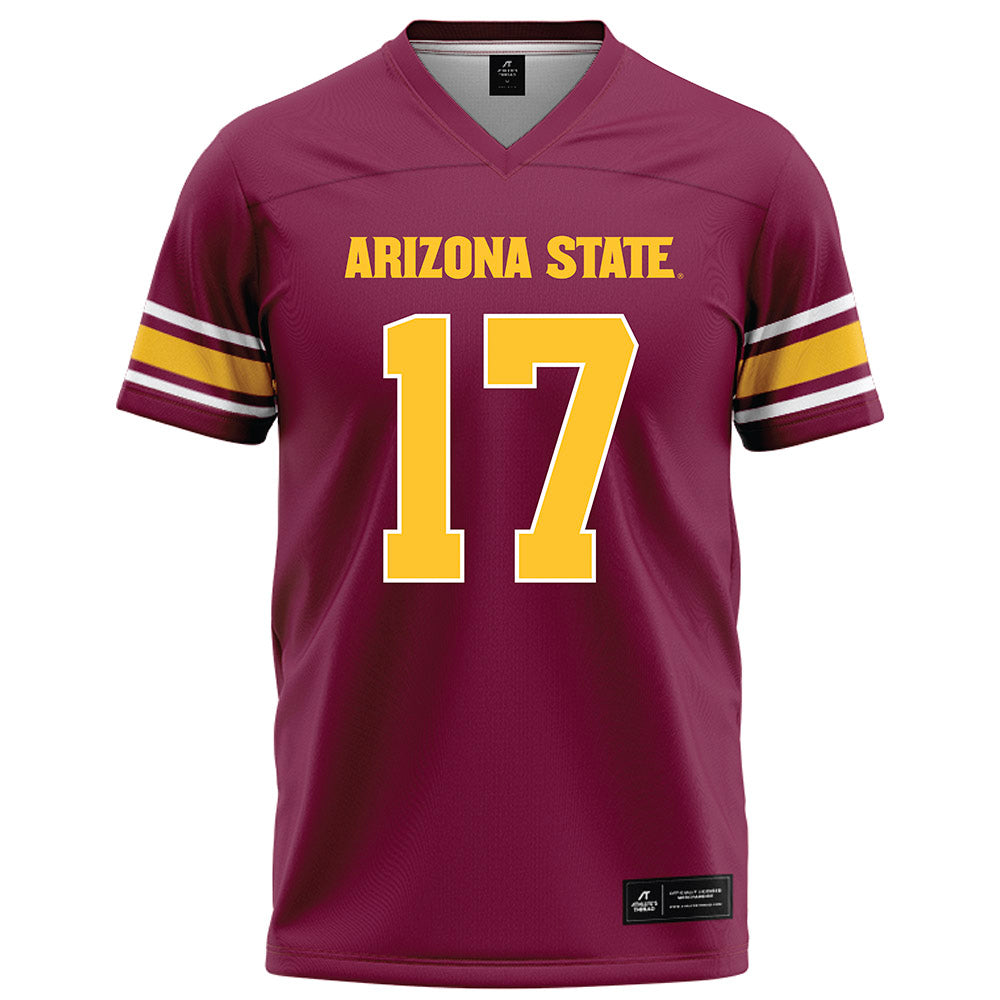 Arizona State - NCAA Football : Michael "Butter" Tollefson - Maroon Football Jersey-0