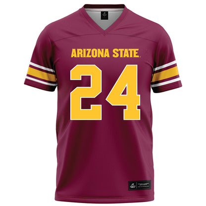 Arizona State - NCAA Football : David Avit - Maroon Football Jersey-0