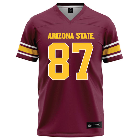Arizona State - NCAA Football : James Giggey - Maroon Football Jersey-0