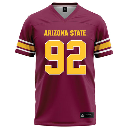 Arizona State - NCAA Football : Zac Swanson - Maroon Football Jersey-0