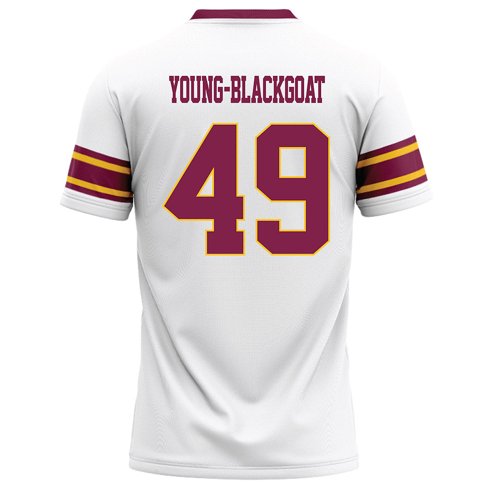 Arizona State - NCAA Football : Prayer Young-Blackgoat - White Football Jersey-1