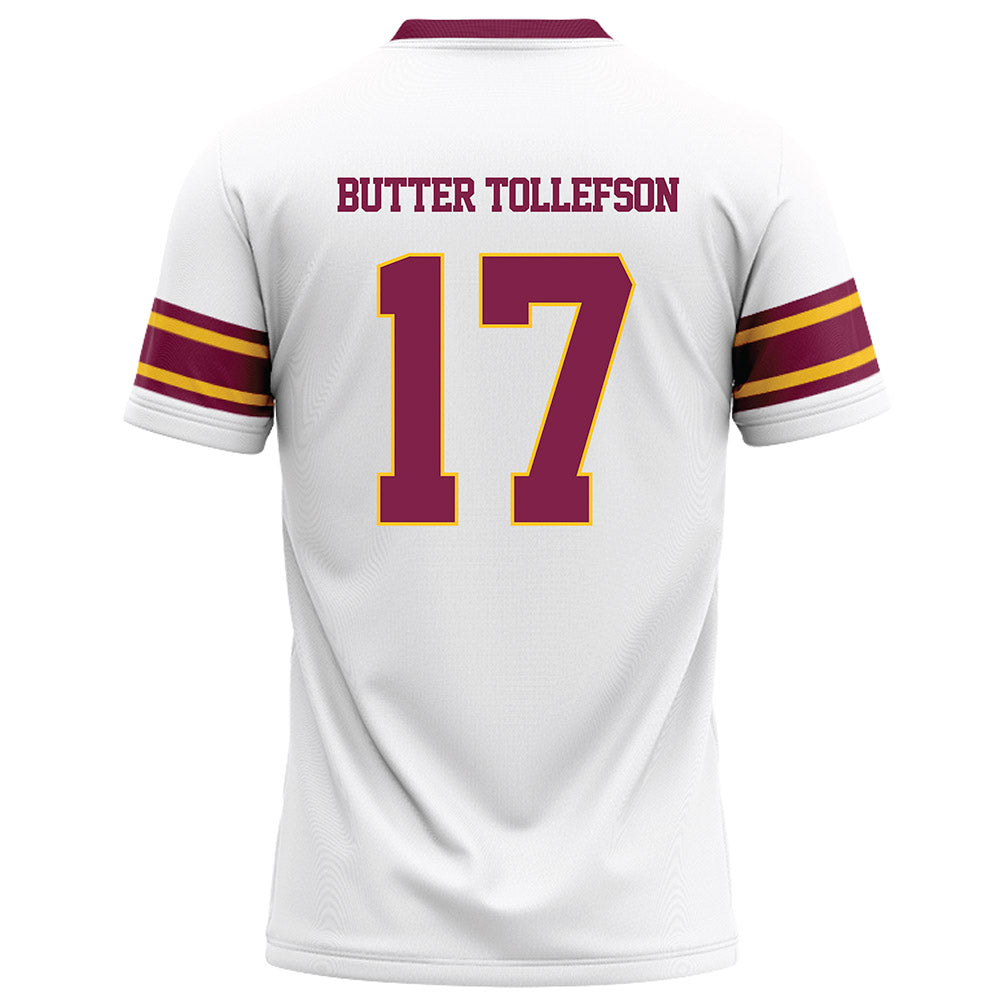 Arizona State - NCAA Football : Michael "Butter" Tollefson - White Football Jersey-1