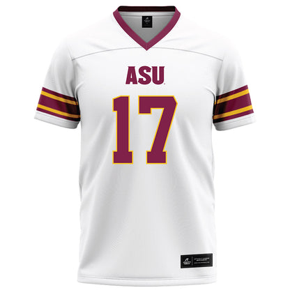 Arizona State - NCAA Football : Michael "Butter" Tollefson - White Football Jersey-0
