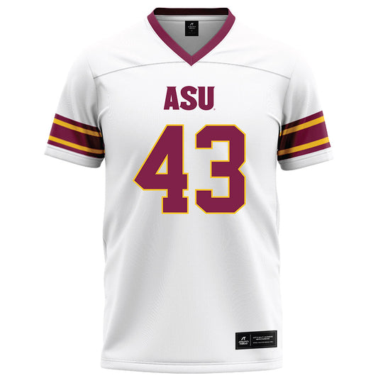 Arizona State - NCAA Football : Grayson Curtis - White Football Jersey-0